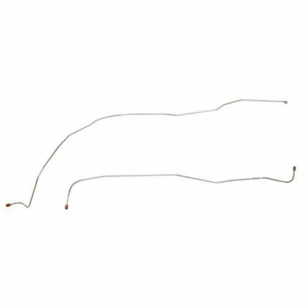 1948-52 Ford F1 Pickup Front Brake Line w_ Standard Drum Brakes 2 Piece - TKT4841SS